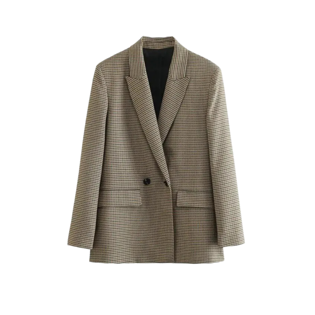 Odile | Klassisk Blazer i Houndstooth