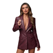 Marie-José | Læder Blazer