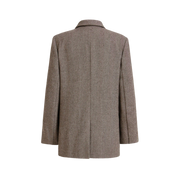 Nicole | Blazer Café Brun med Enkel Knap