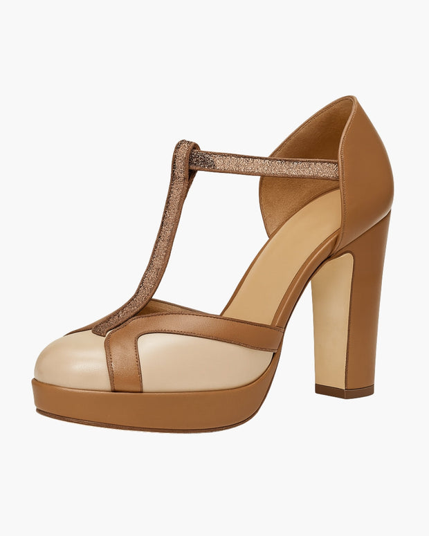 Molena - T-bar Strap Court Shoes