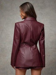 Marie-José | Læder Blazer