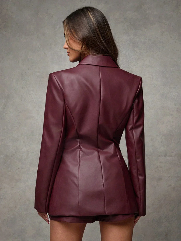 Marie-José | Læder Blazer