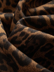Marie-Claire | Ensfarvet Blazer med Leopardprint