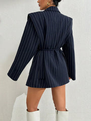 Marie | Stribet Dobbeltradet Blazer