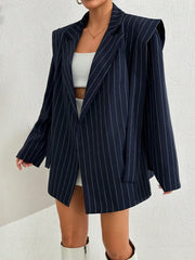 Marie | Stribet Dobbeltradet Blazer