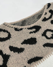 NOVIRA - Sweater with Leopard Print
