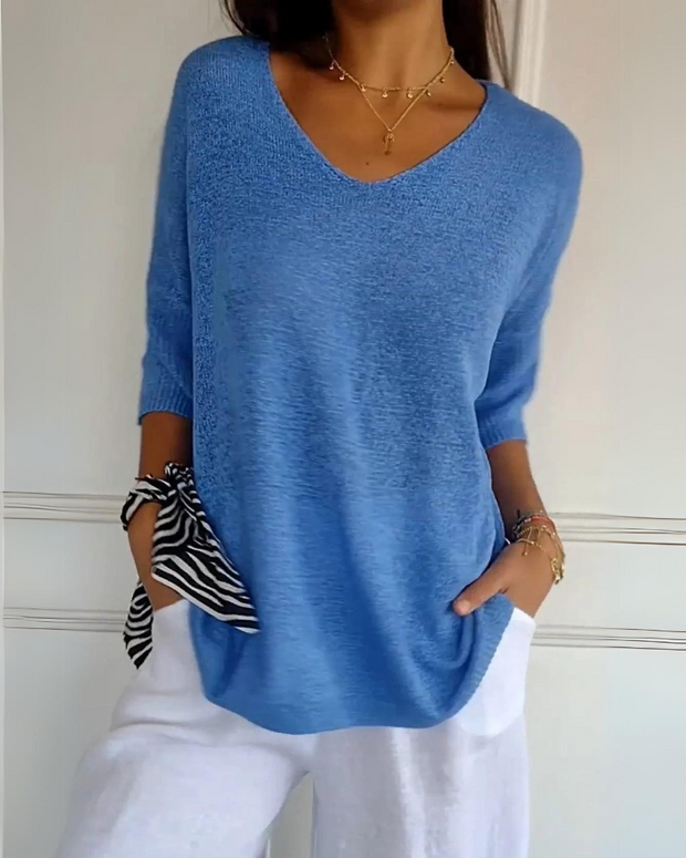 CELIA - BREATHABLE COTTON BLOUSE