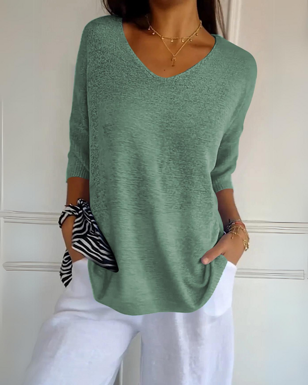 CELIA - BREATHABLE COTTON BLOUSE