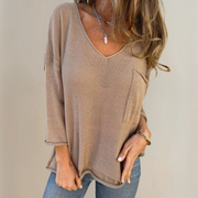 SEMBE - Boho Strik Top