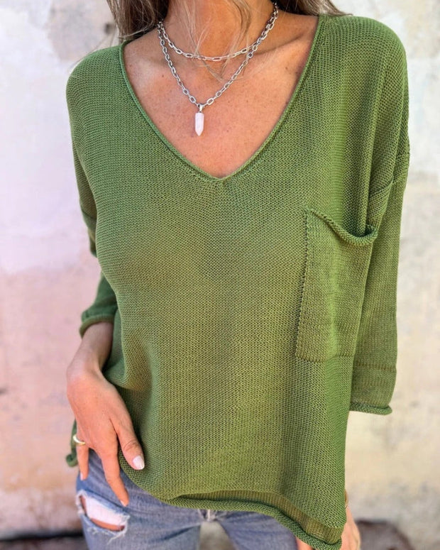 SEMBE - Boho Strik Top