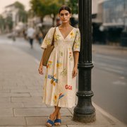 Printed Midi Dress
