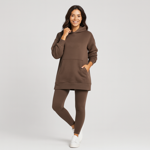 Hættetrøje Og Leggings Sæt