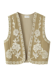 Marthe | Blomstret Gilet