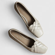 Tracey – Elegant Braided Low Heel Pumps