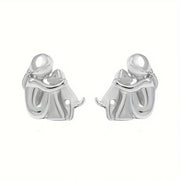 Earrings with Dog Design