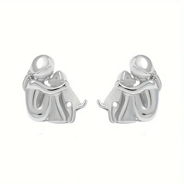 Earrings with Dog Design