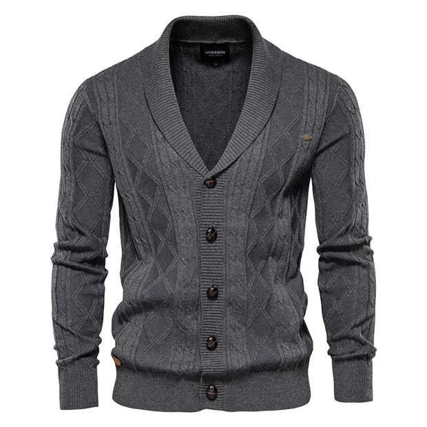 Men's Cardigan with Buttons