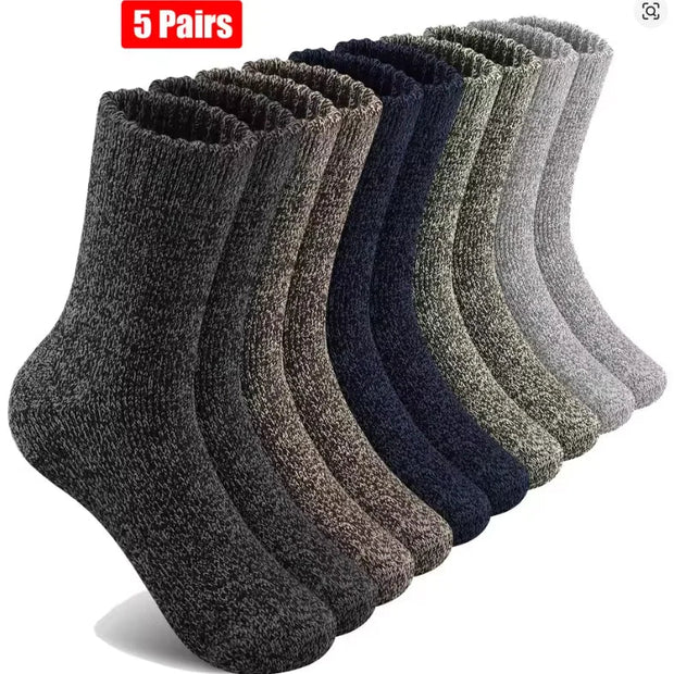 5 Pair Merino Wool Socks for Men