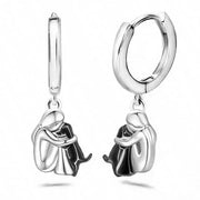 Earrings with Dog Design (Round Closure)