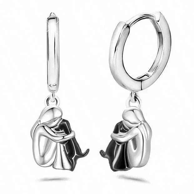 Earrings with Dog Design (Round Closure)