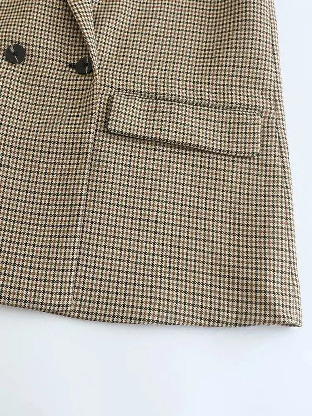 Odile | Klassisk Blazer i Houndstooth