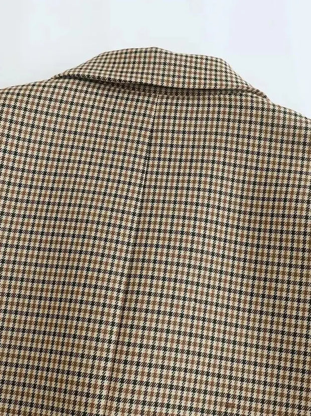Odile | Klassisk Blazer i Houndstooth