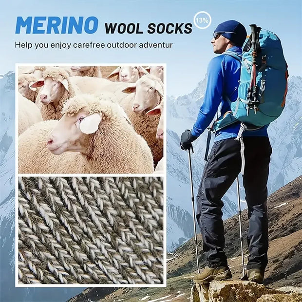 5 Pair Merino Wool Socks for Men
