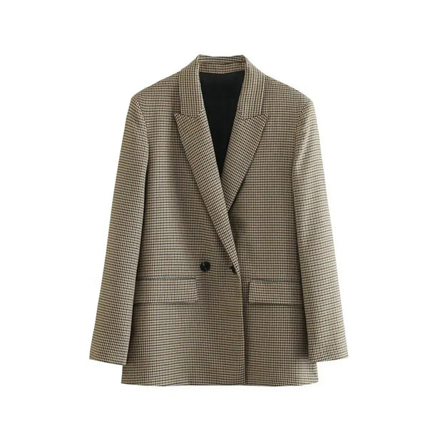 Odile | Klassisk Blazer i Houndstooth