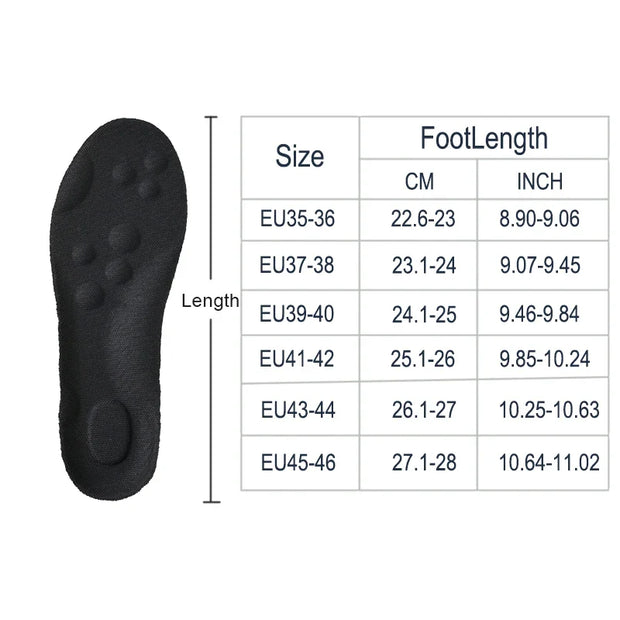 High Elasticity Latex Sport Insoles