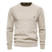 Men's Sweater with Check Design