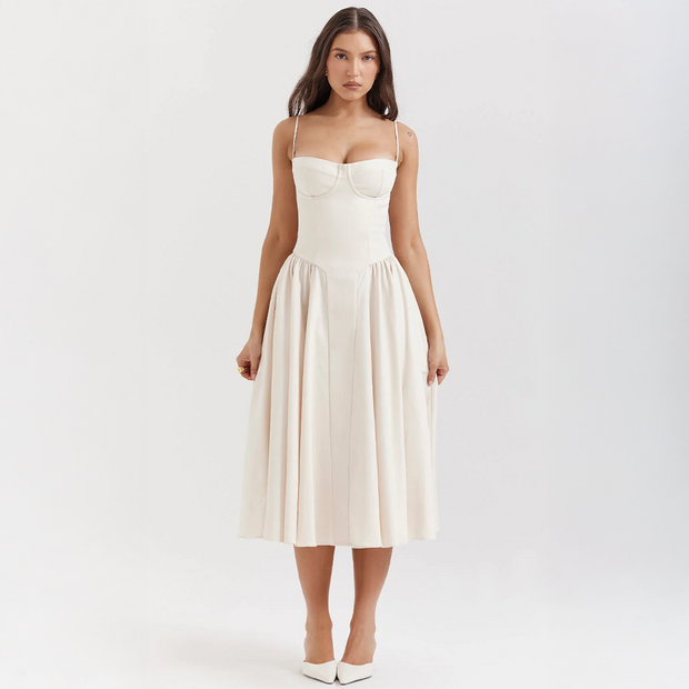 Celine Corset Midi Dress