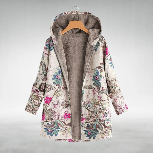 Mira™ - Elegant Blomster Fleecejakke