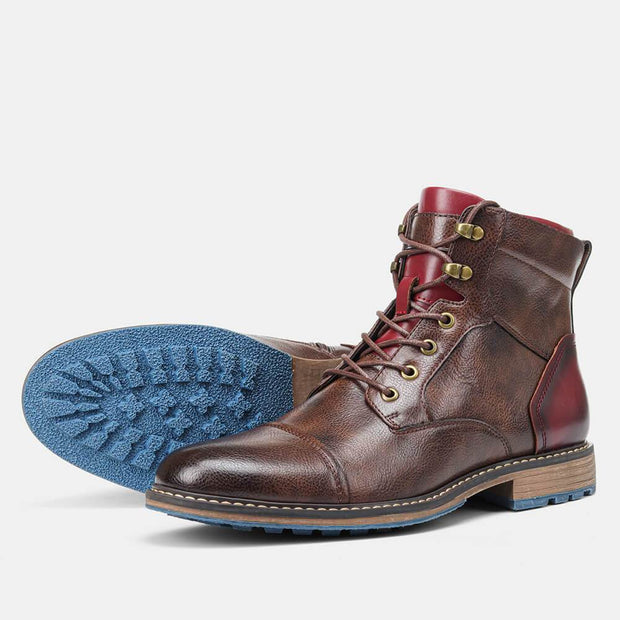 Dawson™ | Faux Leather Oxford Boots