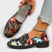 Orla – Multicoloured Loafers with Floral Design