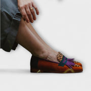 Fallon – Brun Loafer med Leopardprint