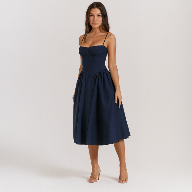 Celine Corset Midi Dress