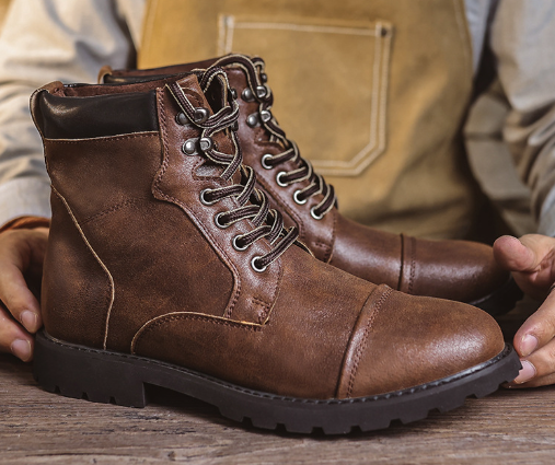 Colton™ | Premium Faux Leather Boots for Men