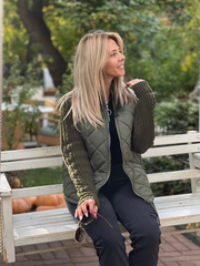 RIKKE®️ - Patchwork knitted jacket for women