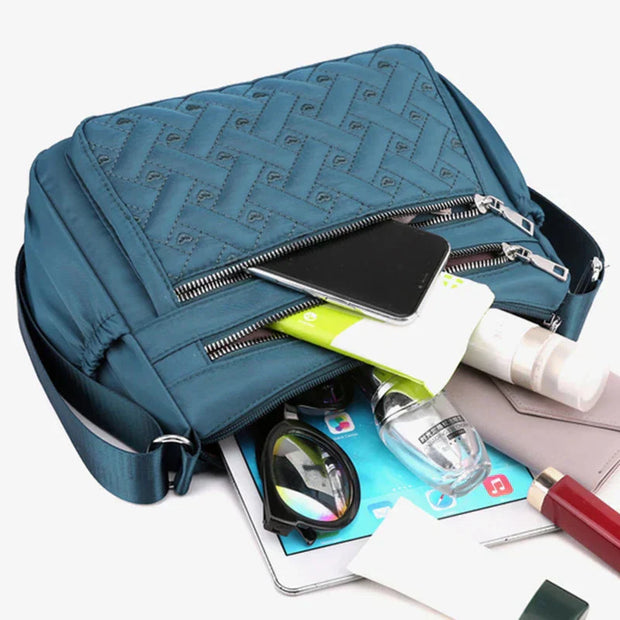 Noora™ | Nylon skuldertaske med messenger