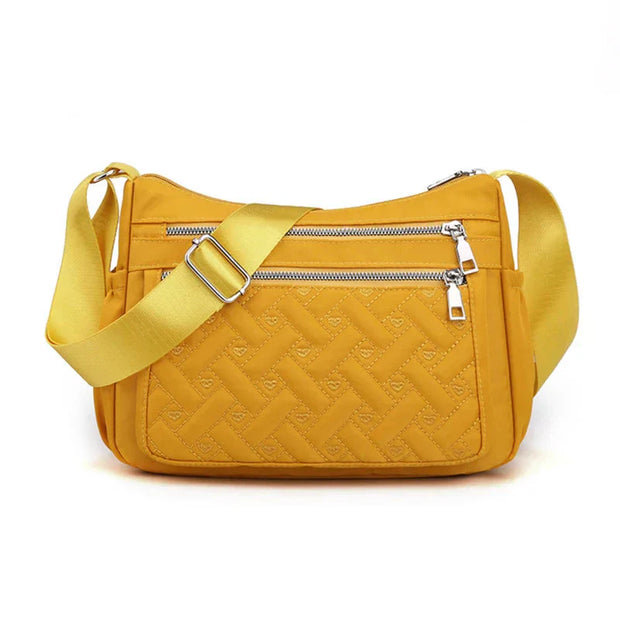 Noora™ | Nylon skuldertaske med messenger