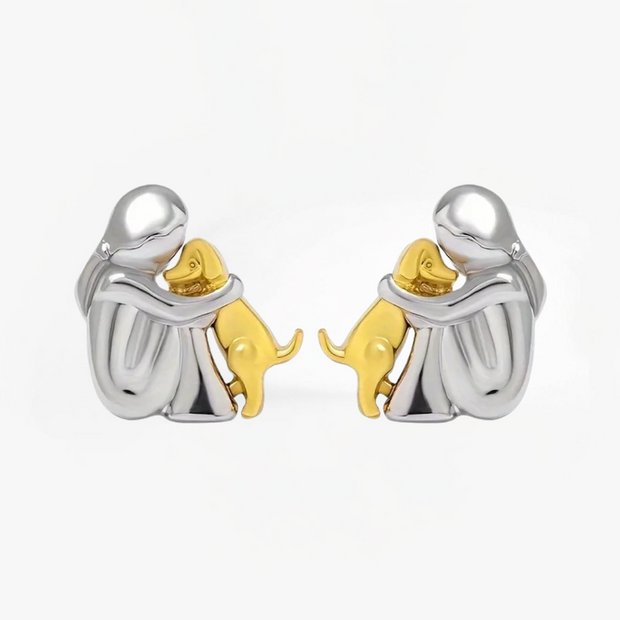 Earrings with Dog Design